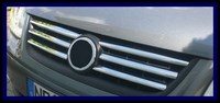 Накладки на решетку радиатора (нерж.)  6 шт  VW TOURAN 2006 - 2009